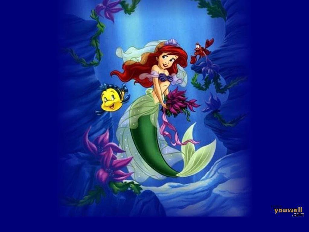 YouWall Little Mermaid Wallpaper, wallpaper, free