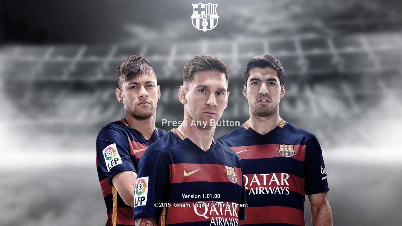 Messi Suarez Neymar (MSN) Start Screen For PES 2016