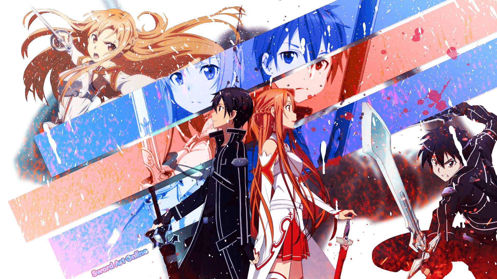Kirito and Asuna Wallpaper Art Online Wallpaper HD Anime