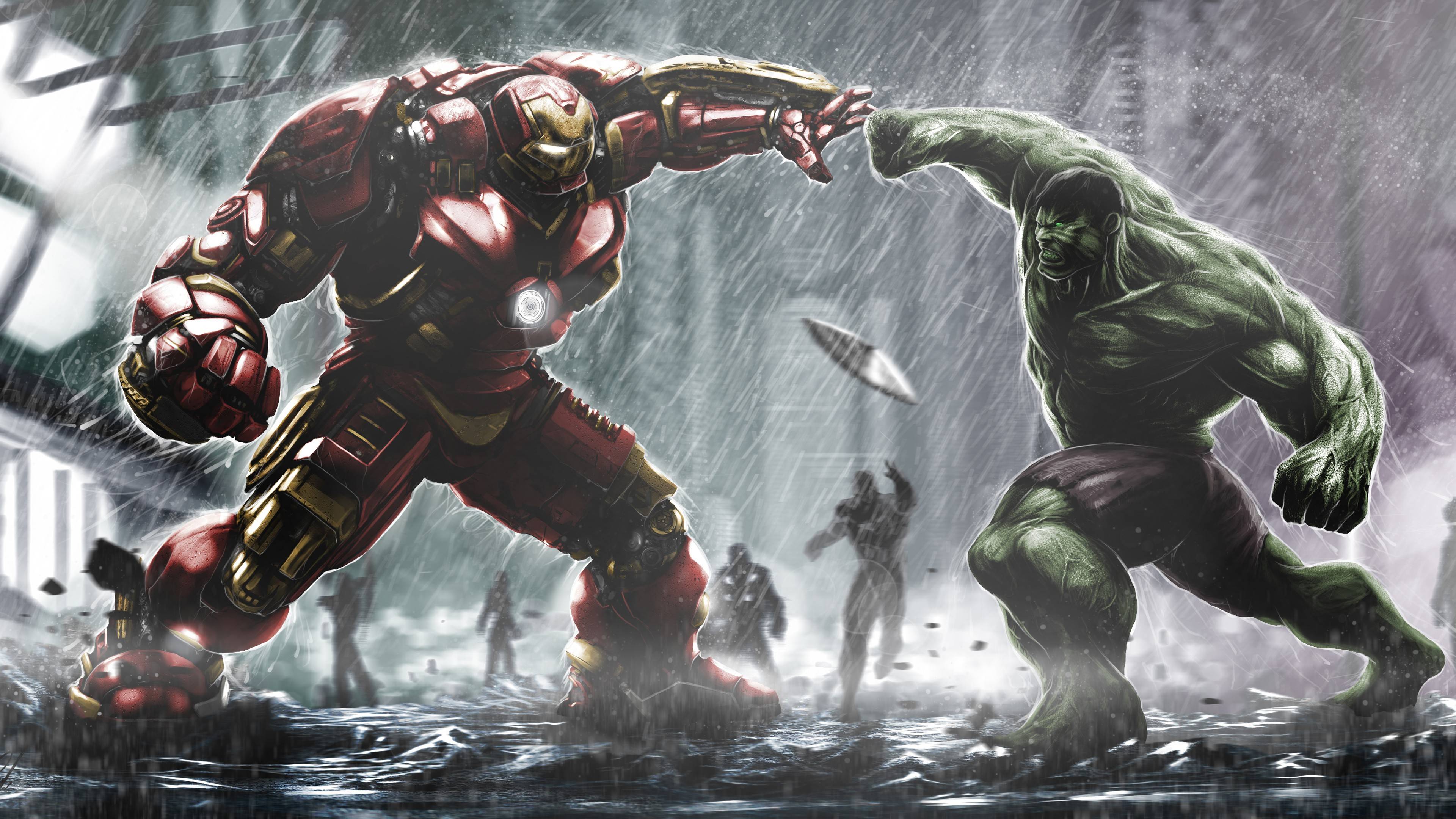 Hulkbuster Ironman Vs Hulk Wallpaper