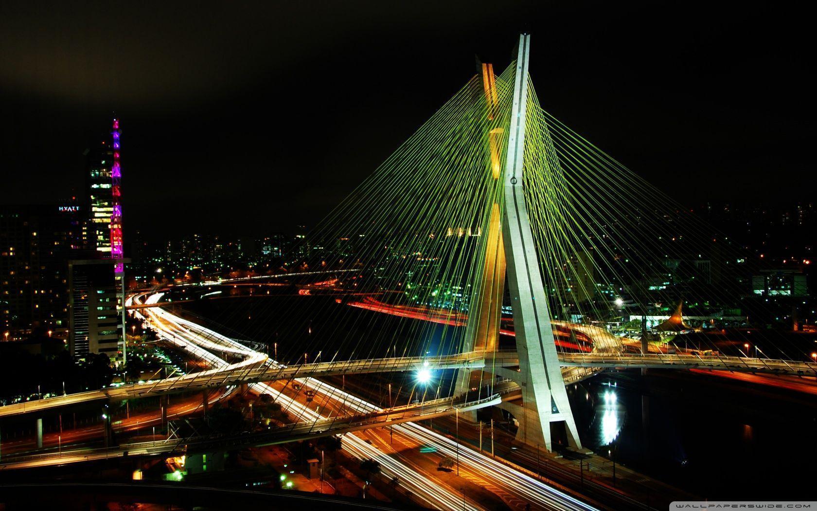 Sao Paulo Bridge HD desktop wallpaper, High Definition
