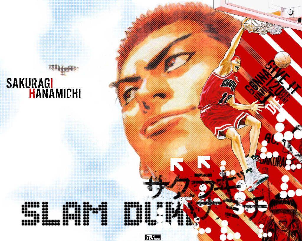 Hanamichi Sakuragi Slam Dunk Anime Wallpaper Anime