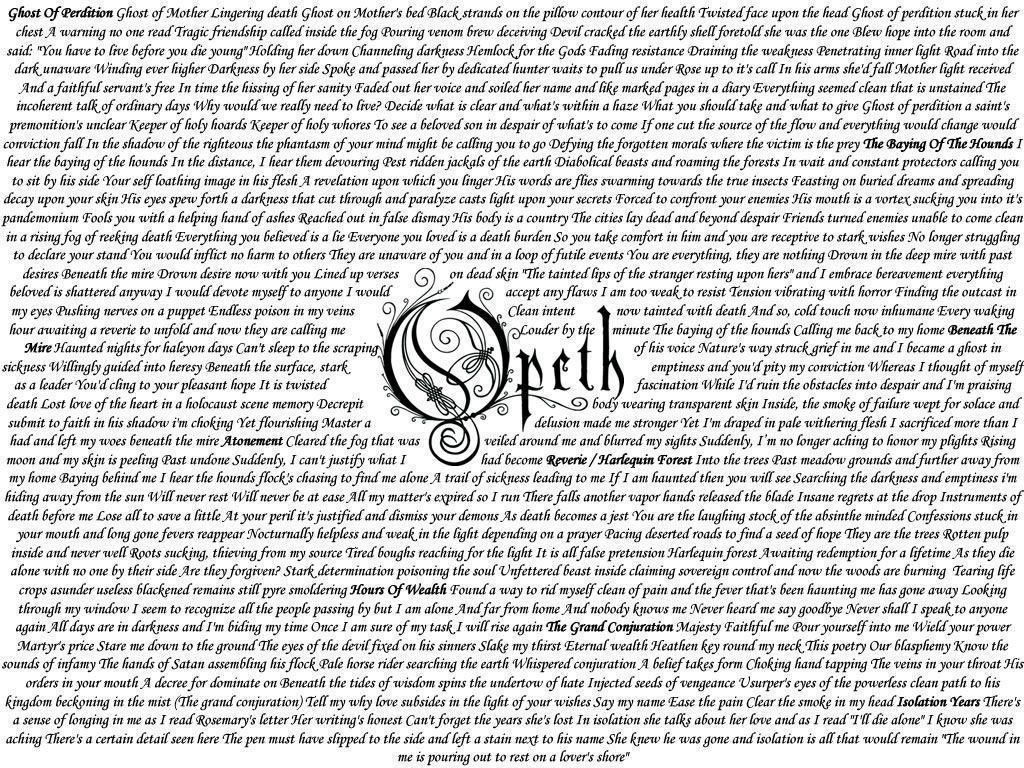 Opeth wallpaper, picture, photo, image