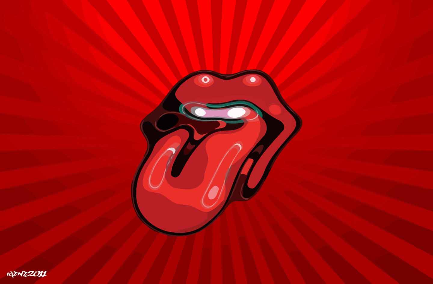 Rolling Stones Wallpaper Tongue