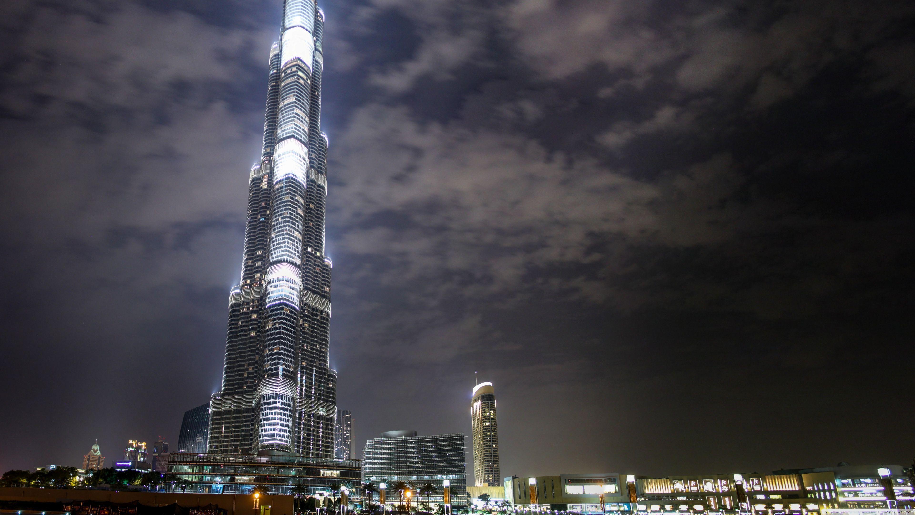 Burj Khalifa At Night HD desktop wallpaper, Widescreen, High
