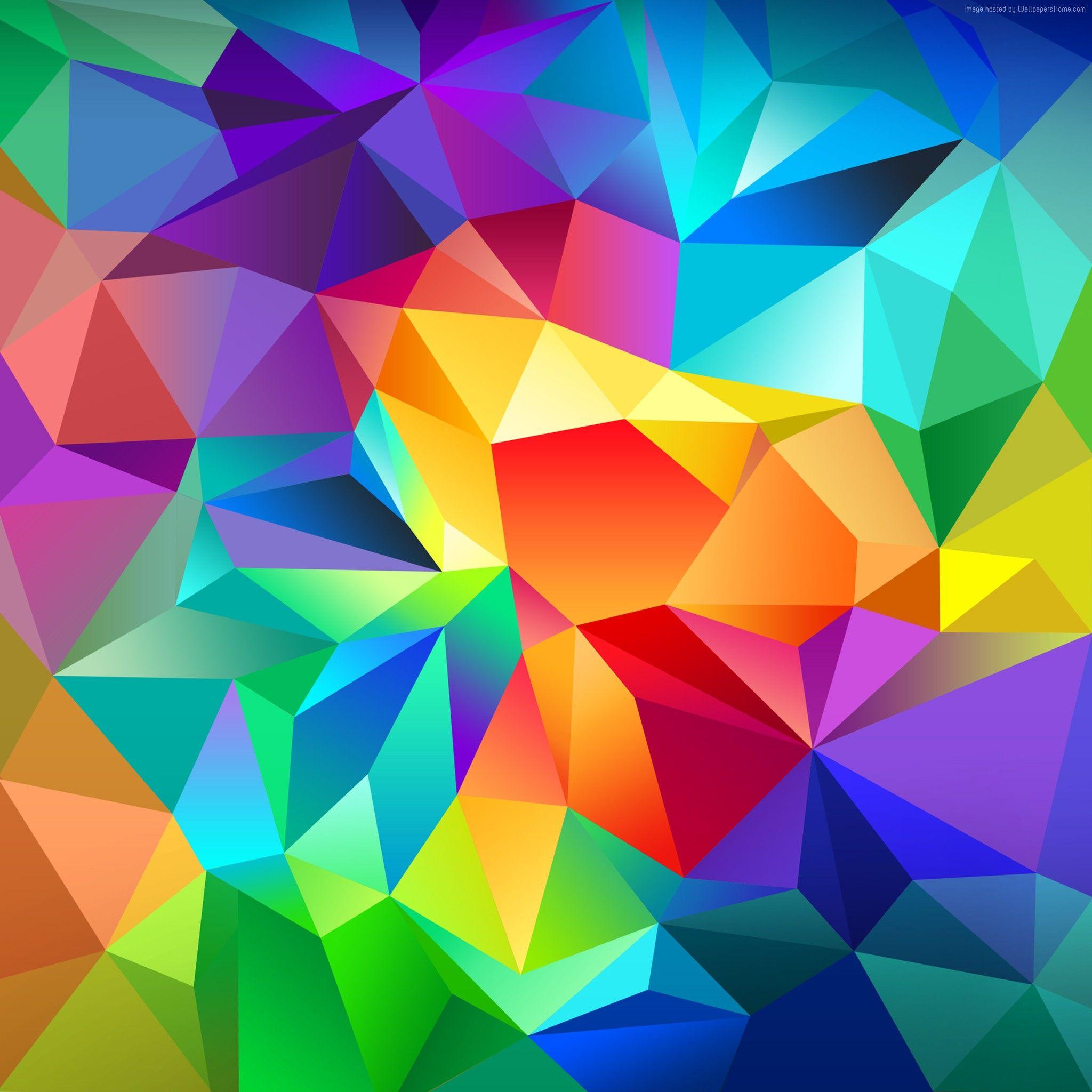 polygon Wallpaper, OS: polygon, android, wallpaper, triangle