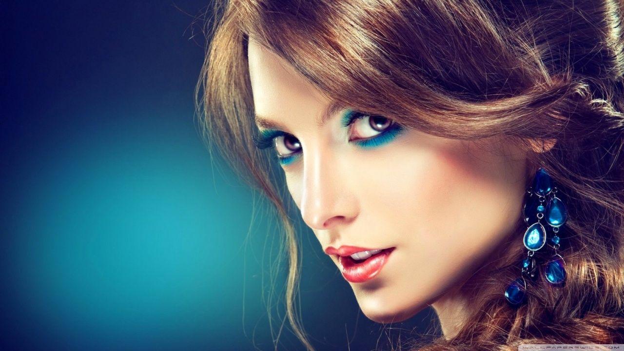 Turquoise Makeup HD desktop wallpaper, High Definition