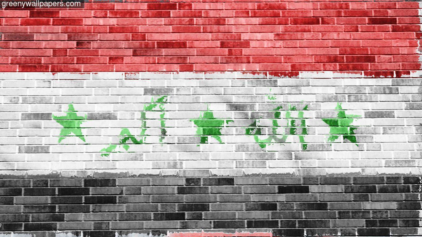 Vietnam Flag Iraqi Iraq Wall With 1366x768 Resolution 1366x768