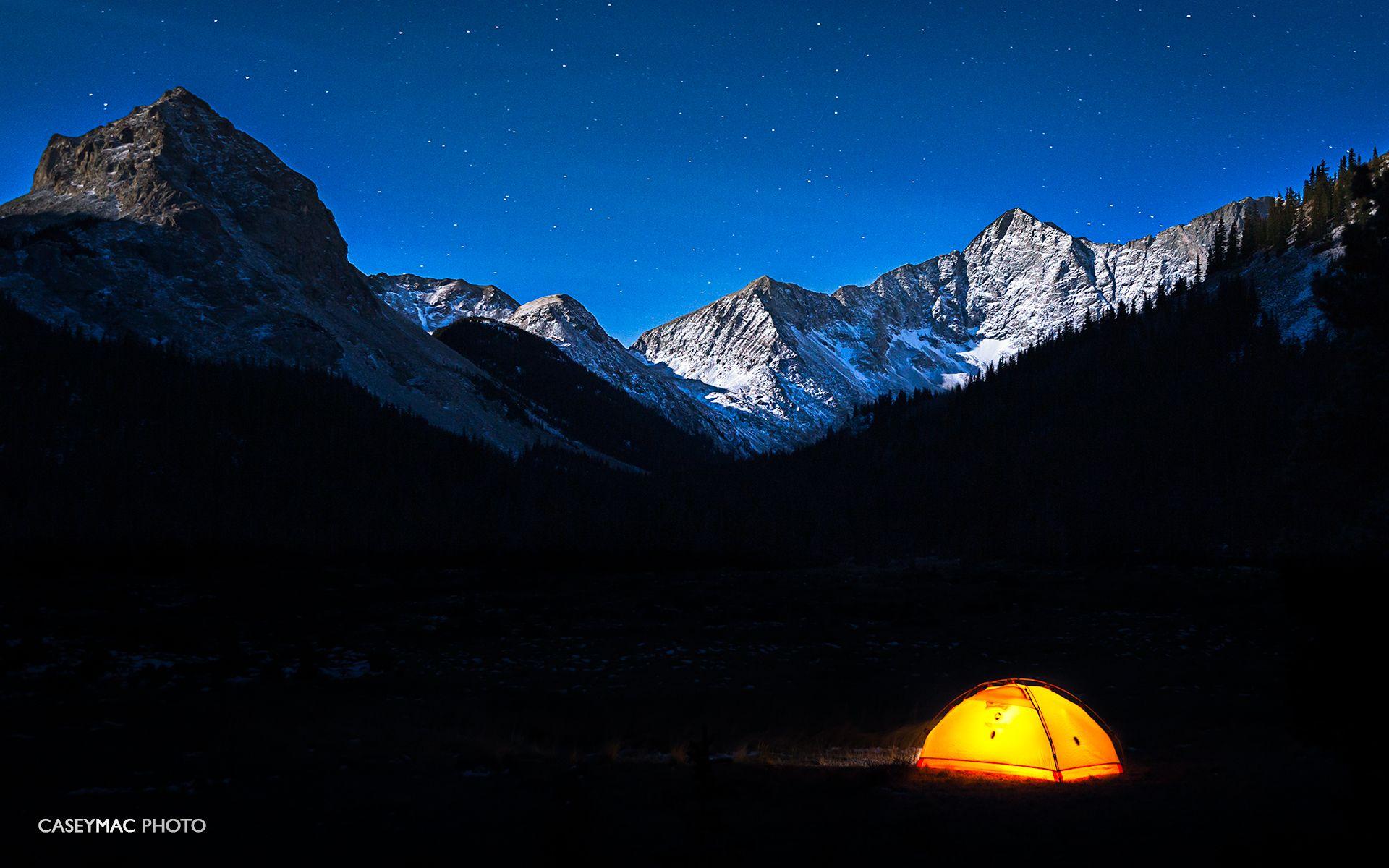 Mountain Camping Wallpaper iPhone