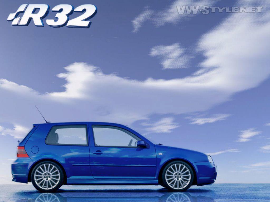 Volkswagen Golf R32 Blue wallpaper