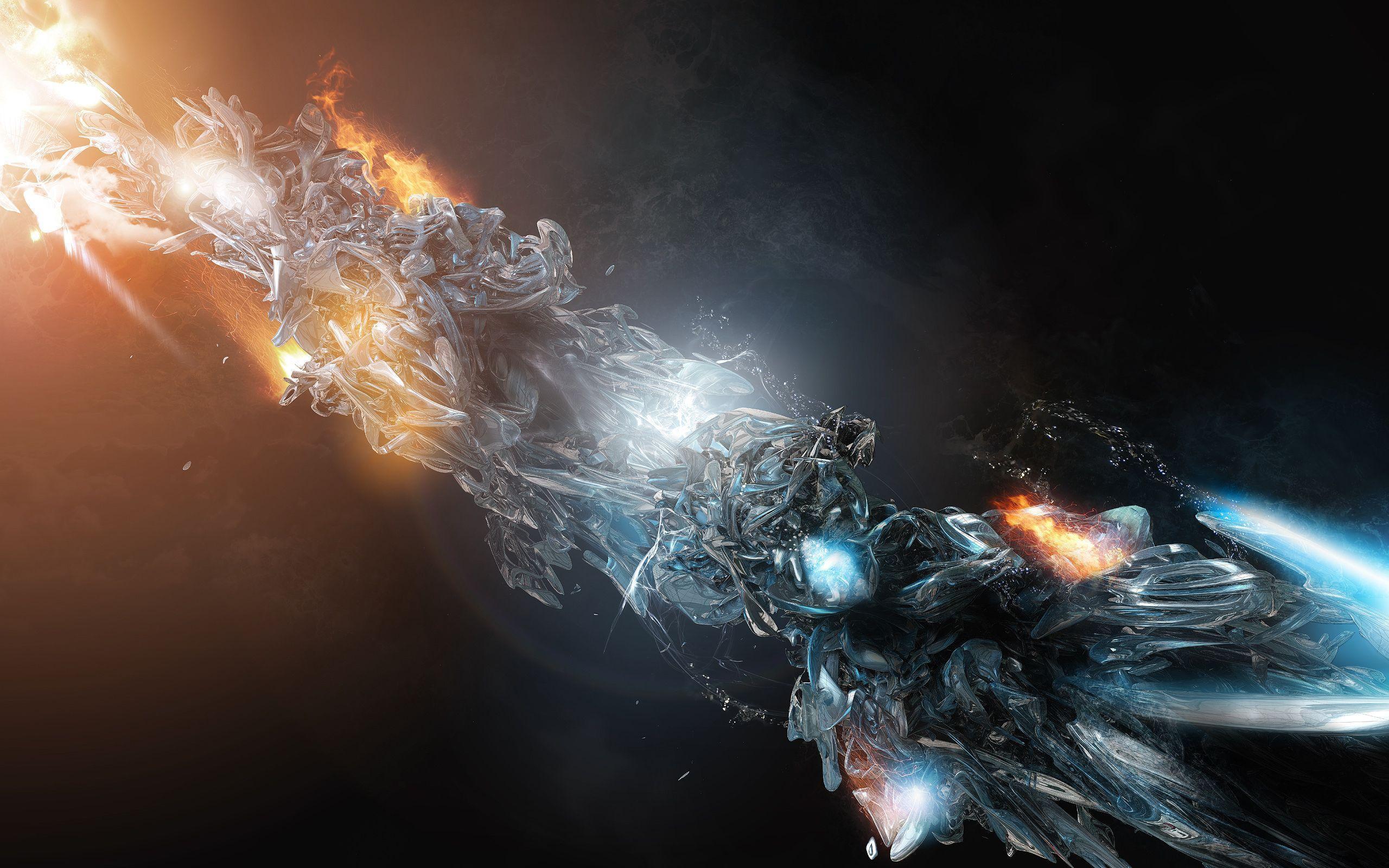 Fire And Ice Wallpaper Wide