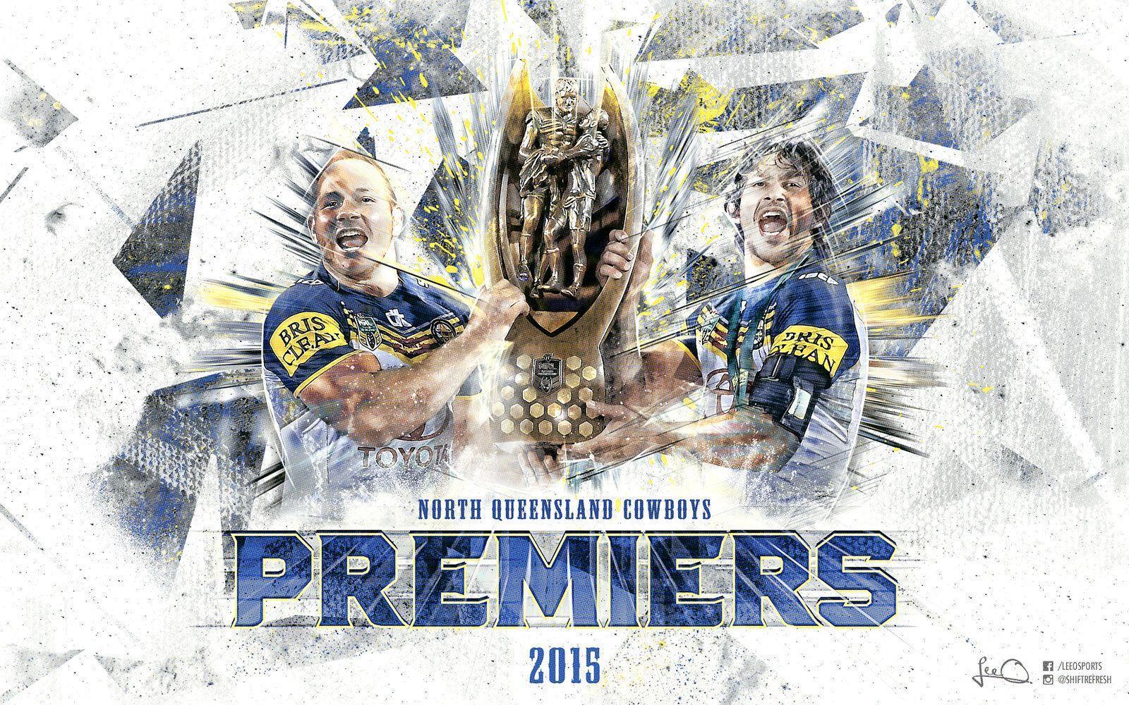NQ Cowboys 2015 NRL Premiers Wallpaper