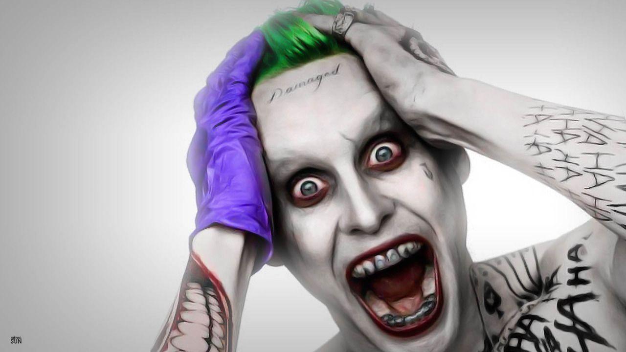 Wallpaper of Jared Leto&;s Joker in 2016&;s “Suicide