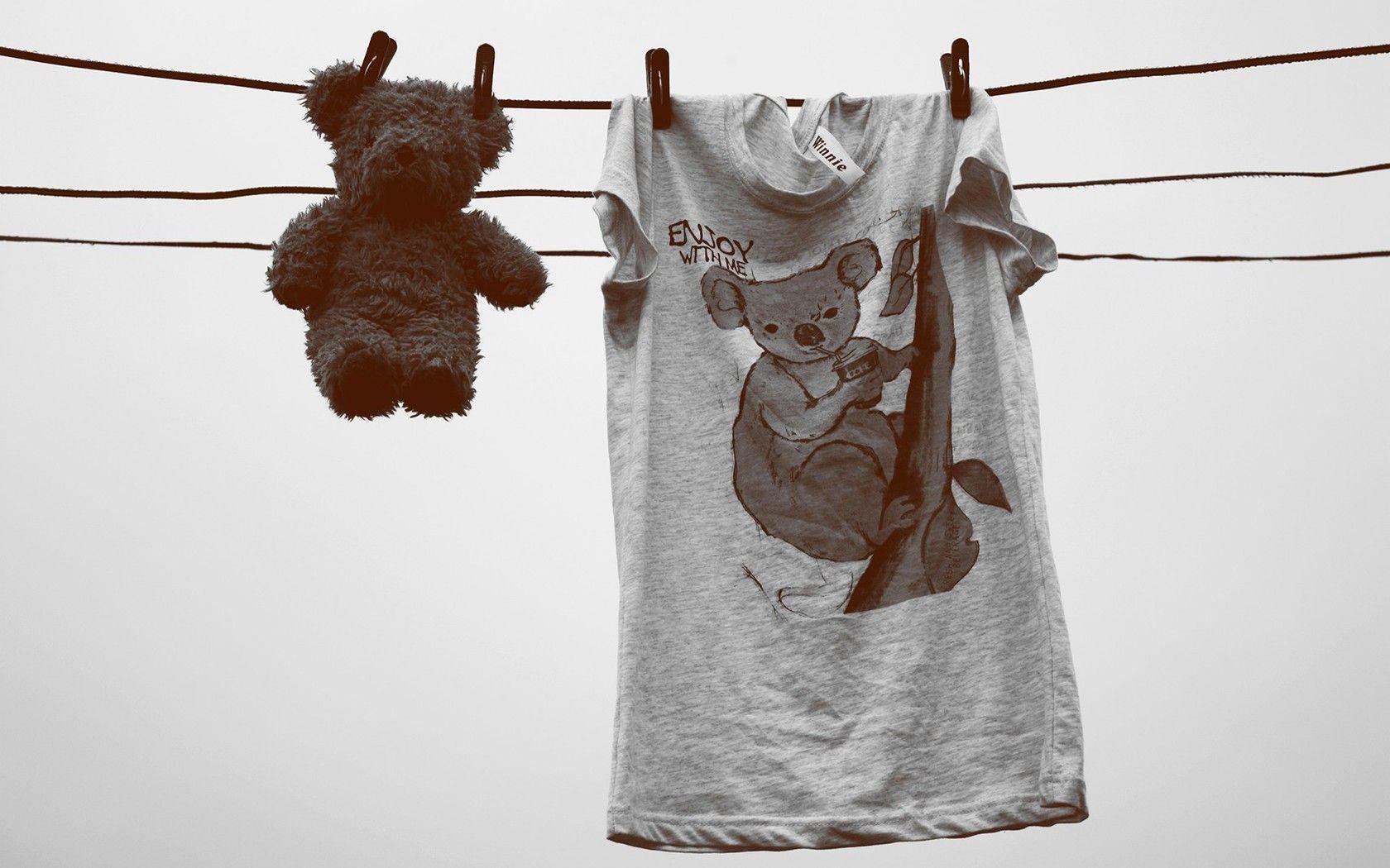 Teddy bears clothes wallpaper. PC