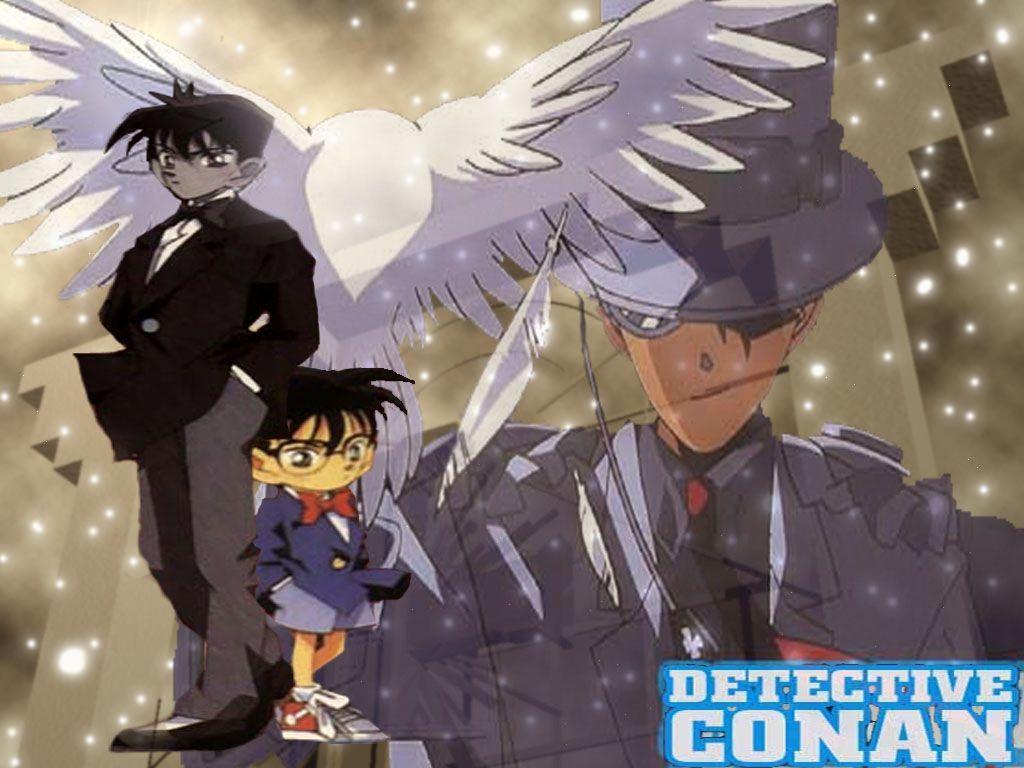 Detective Conan Shinichi And Kaito Kid