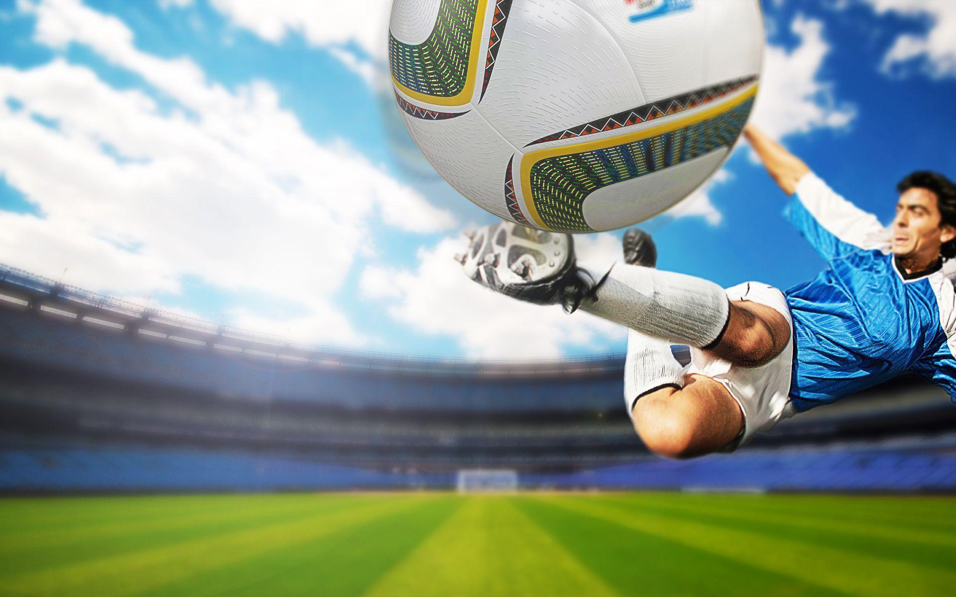 Soccer Player in Action wallpaper