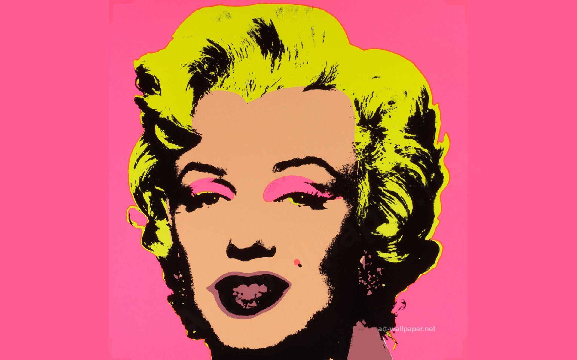 Pop Art Marilyn Monroe Andy Warhol Wallpaper