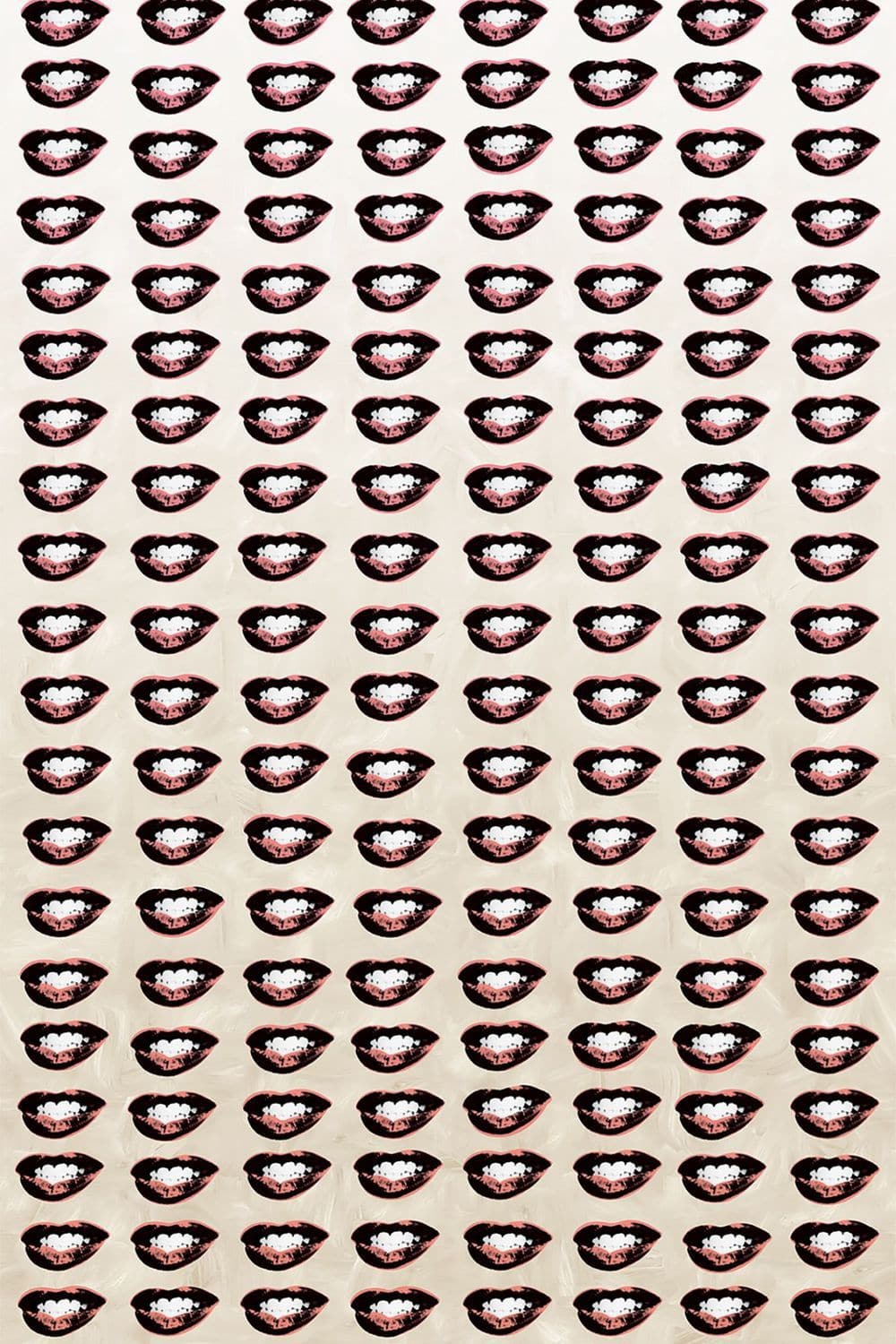 Contemporary wallpaper / patterned / printed&;S LIPS