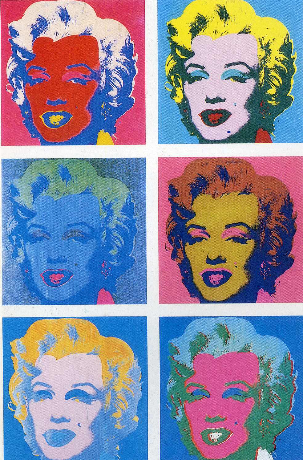 Marilyn Monroe 6 Warhol Wallpaper Image