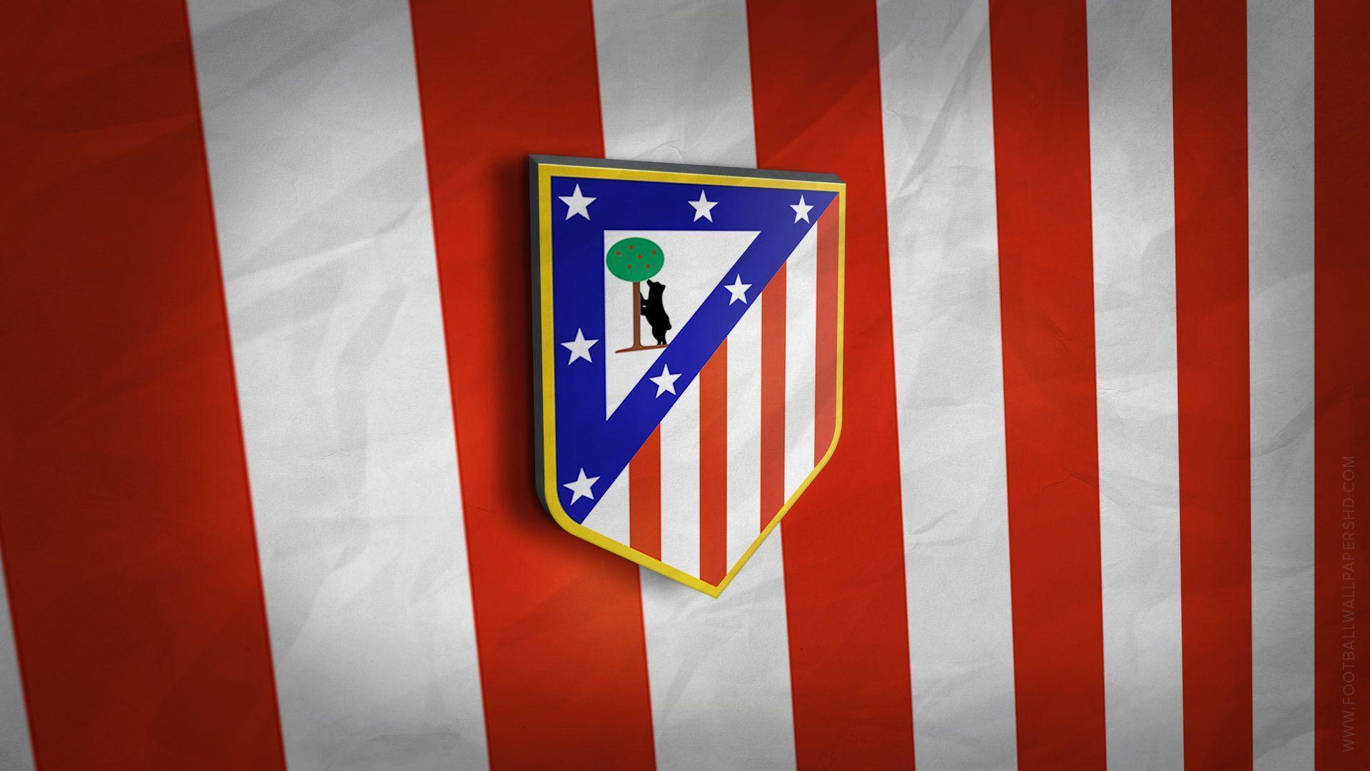 Atletico Madrid 3D Logo Wallpaper. Football Wallpaper HD