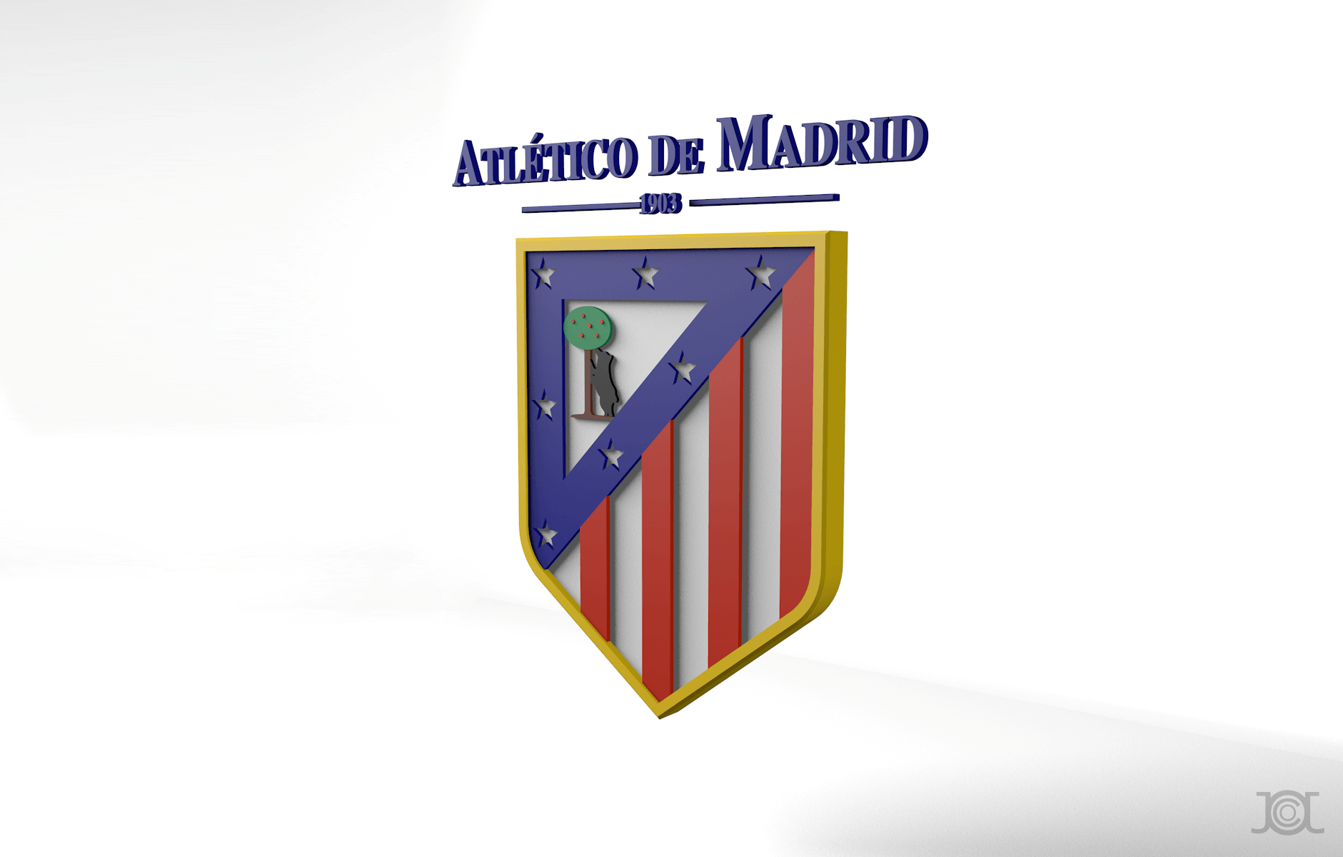 HD Atletico Madrid Logo Wallpaper