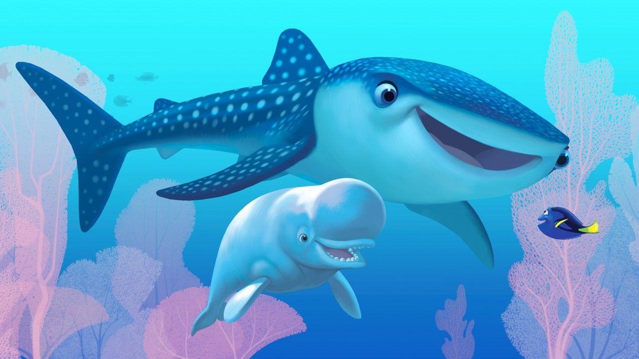 Finding Dory Wallpaper, Movies: Finding Dory, nemo, shark, fish