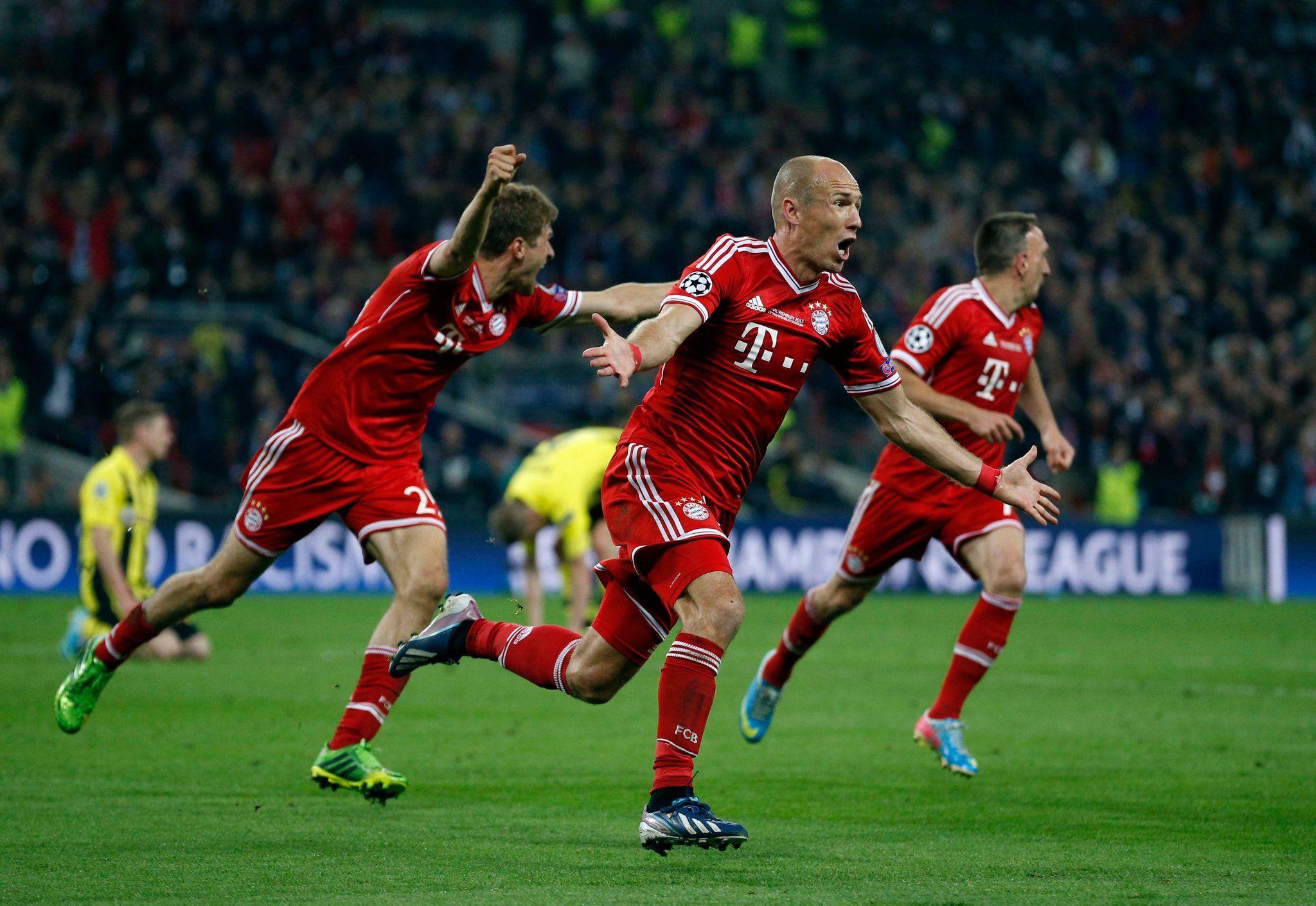 Arjen Robben Bayern Munich Celebration Wallpaper. Fútbol