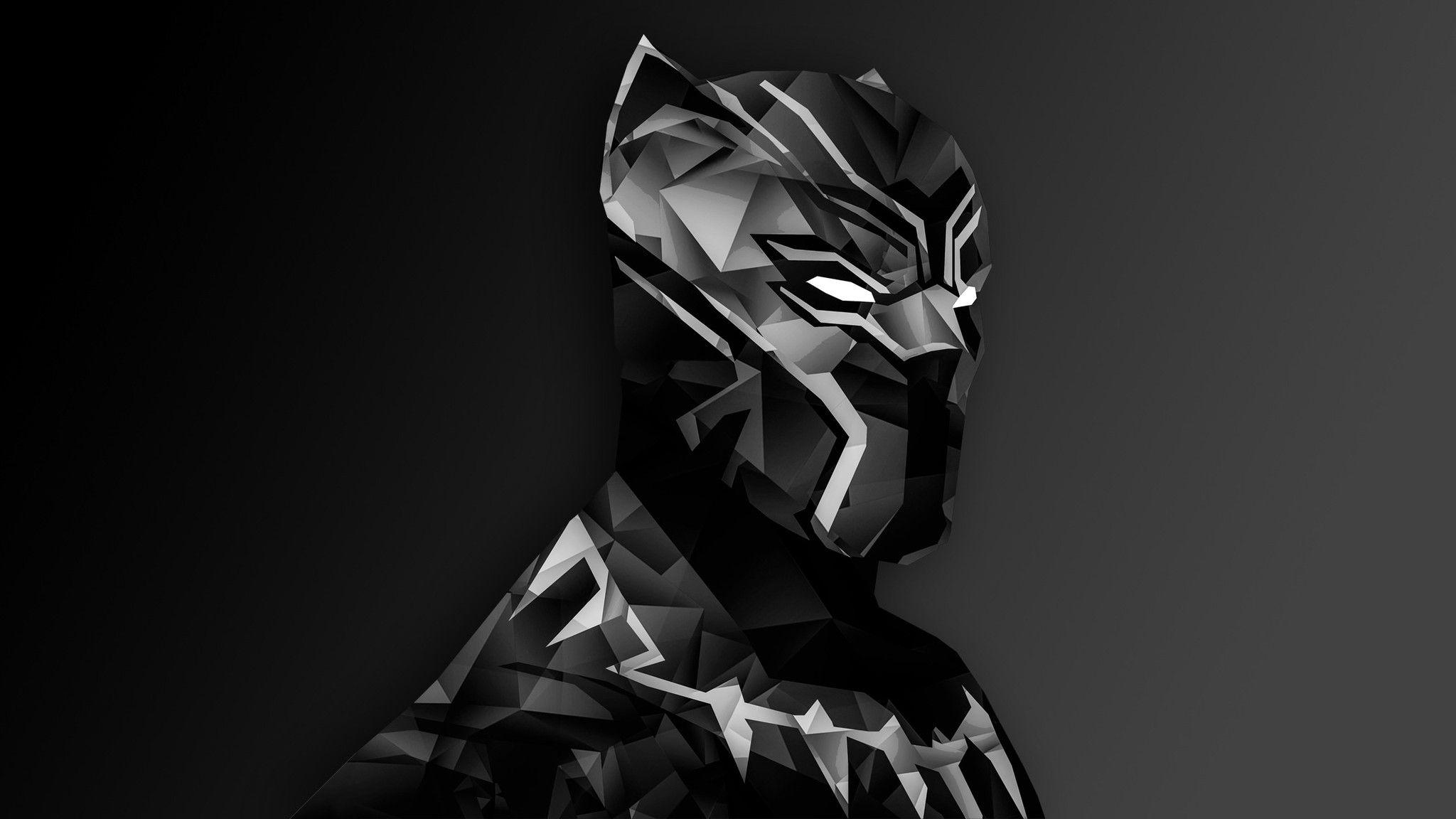 Download Black Panther Digital Art HD Wallpaper In 2048x1152