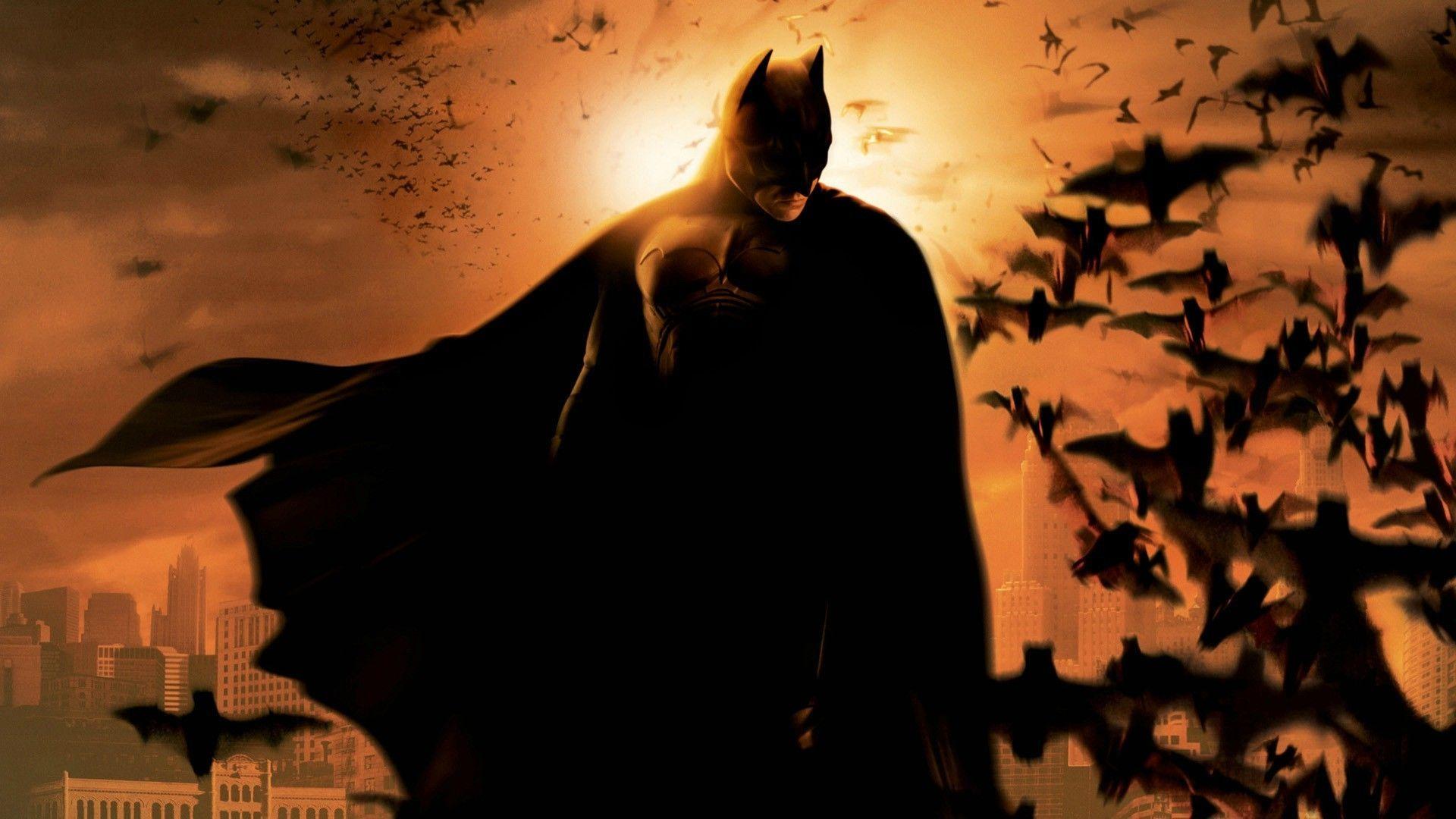 digital Art, Movies, Batman Begins, Batman, Bats Wallpaper HD
