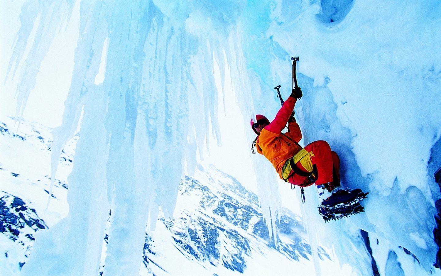 Ice Climbing HD Wallpaper