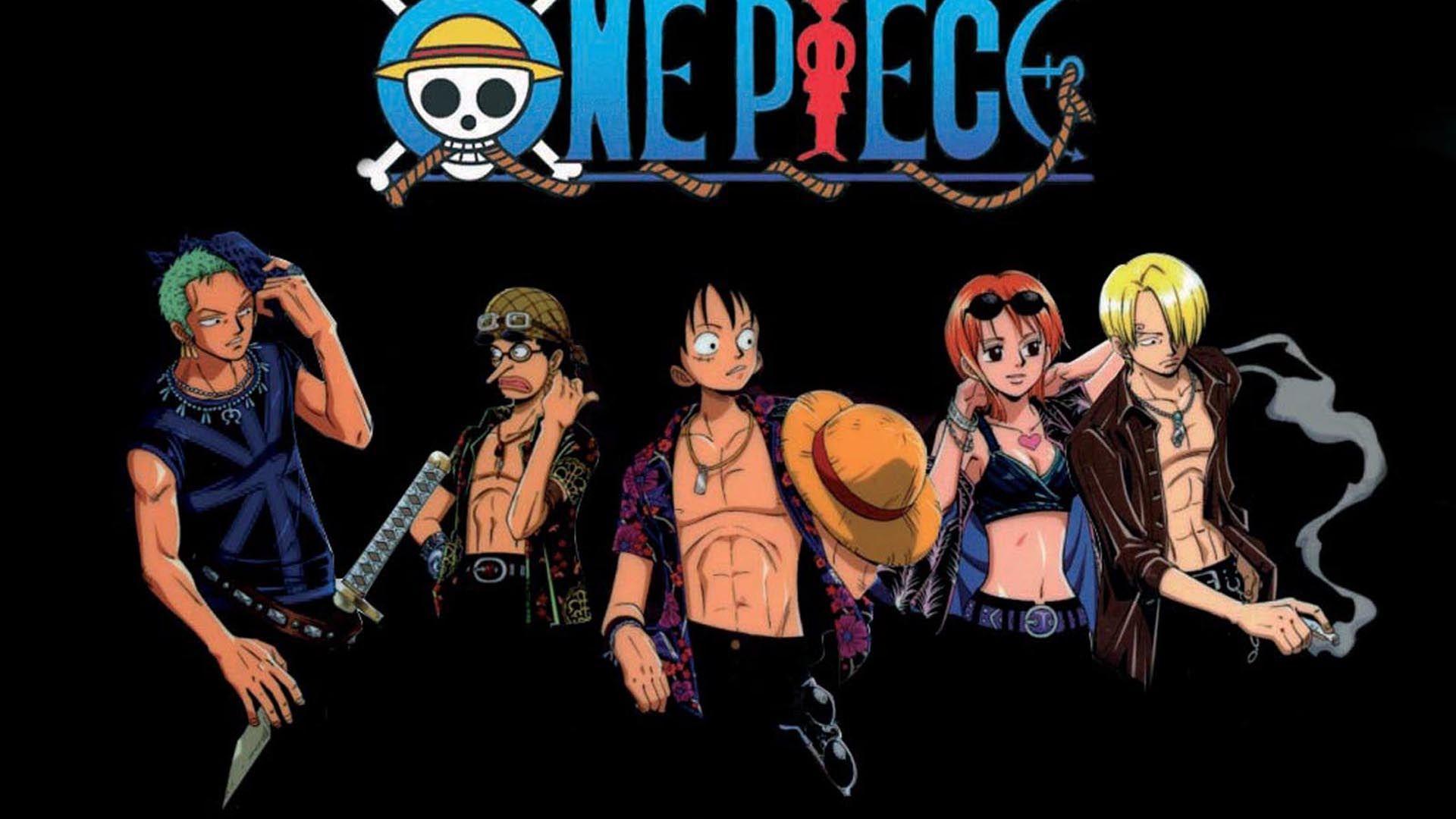 One Piece, Monkey D. Luffy, Roronoa Zoro, Usopp, Nami, Sanji