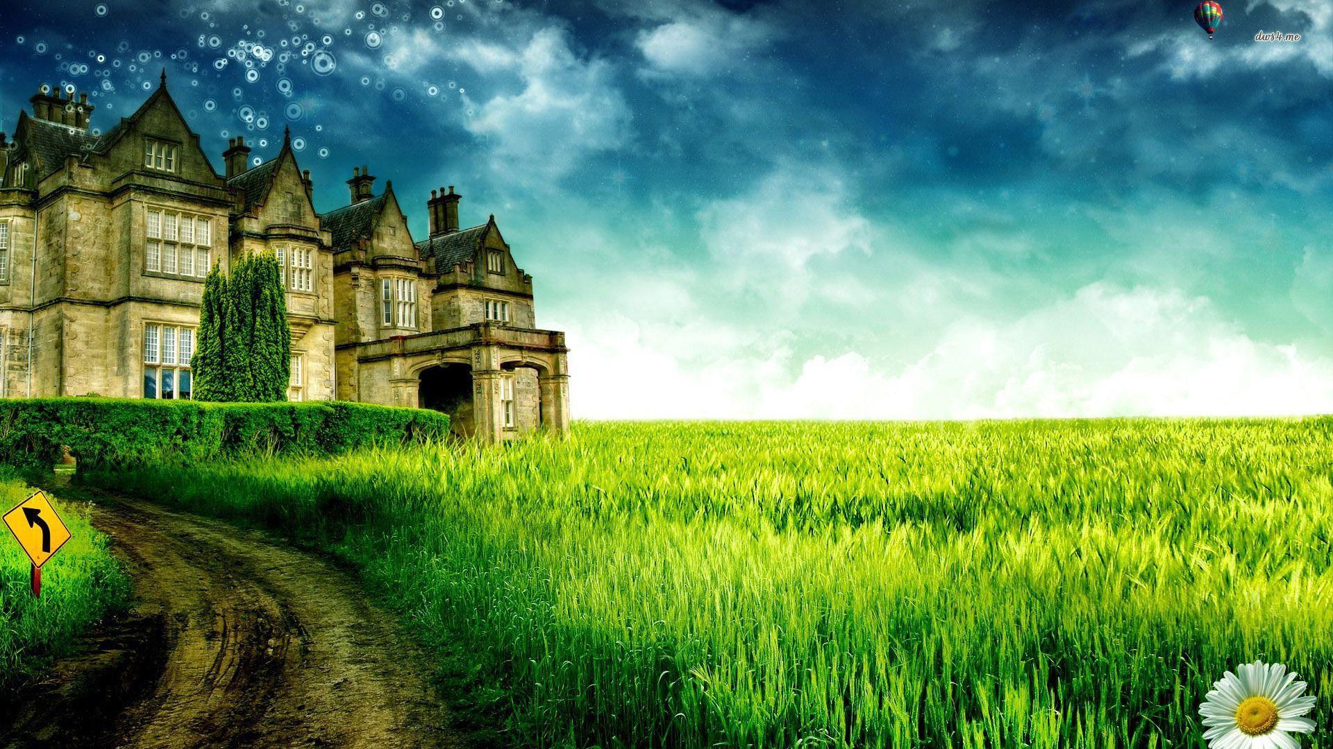 Lonely mansion wallpaper. Wallpaper Wide HD