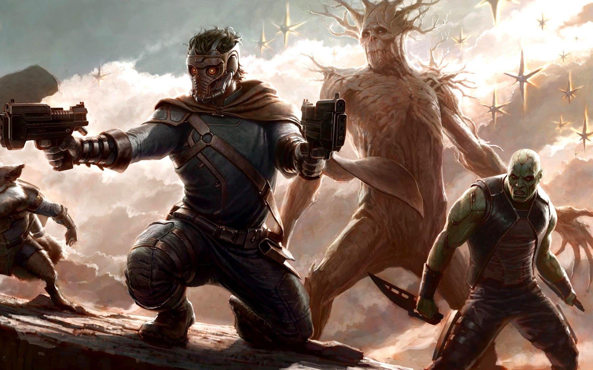 Guardians Of The Galaxy, Groot, Drax The Destroyer, Star Lord