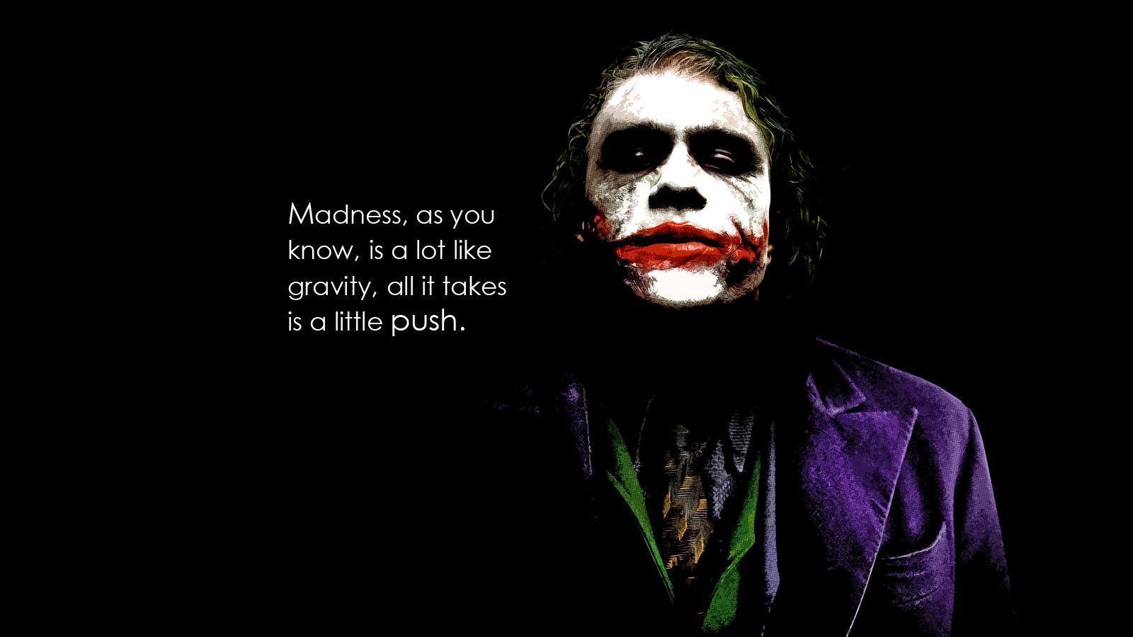 Best image about The Joker. Batman quotes