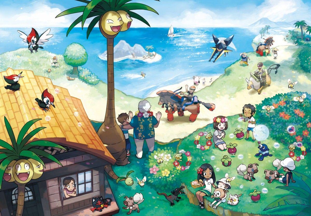 Pokemon Sun and Moon's new Alola artwork is wallpaper worthy