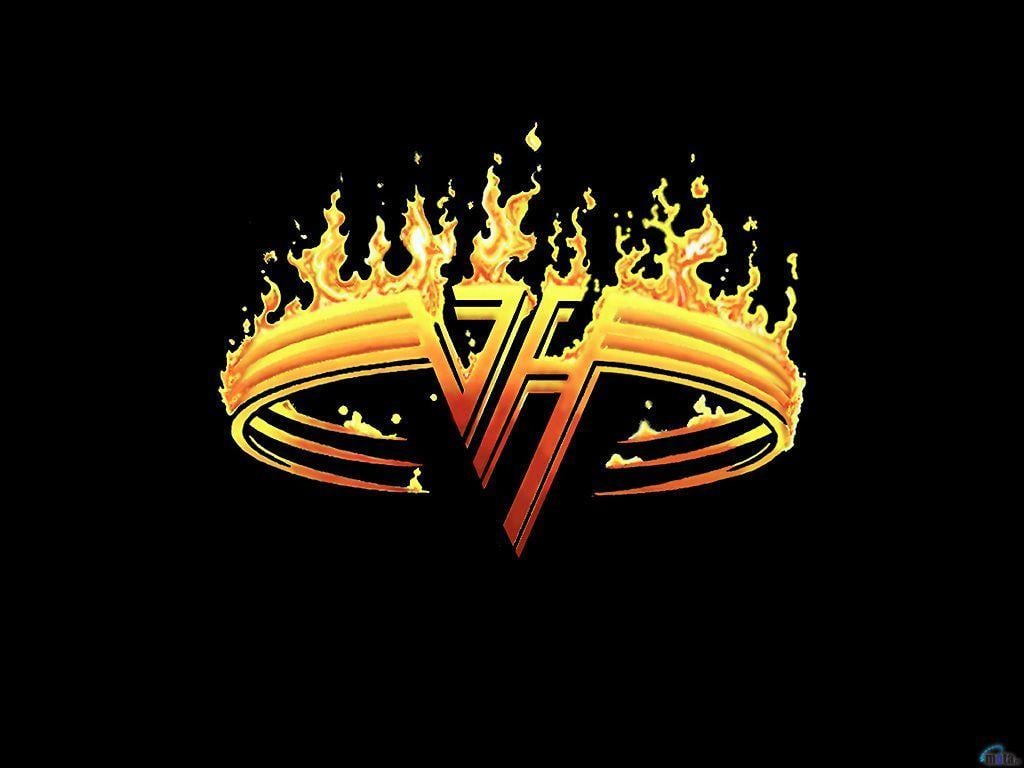 Download Wallpaper Black Fire Van Halen, 1024x Hard Rock Group