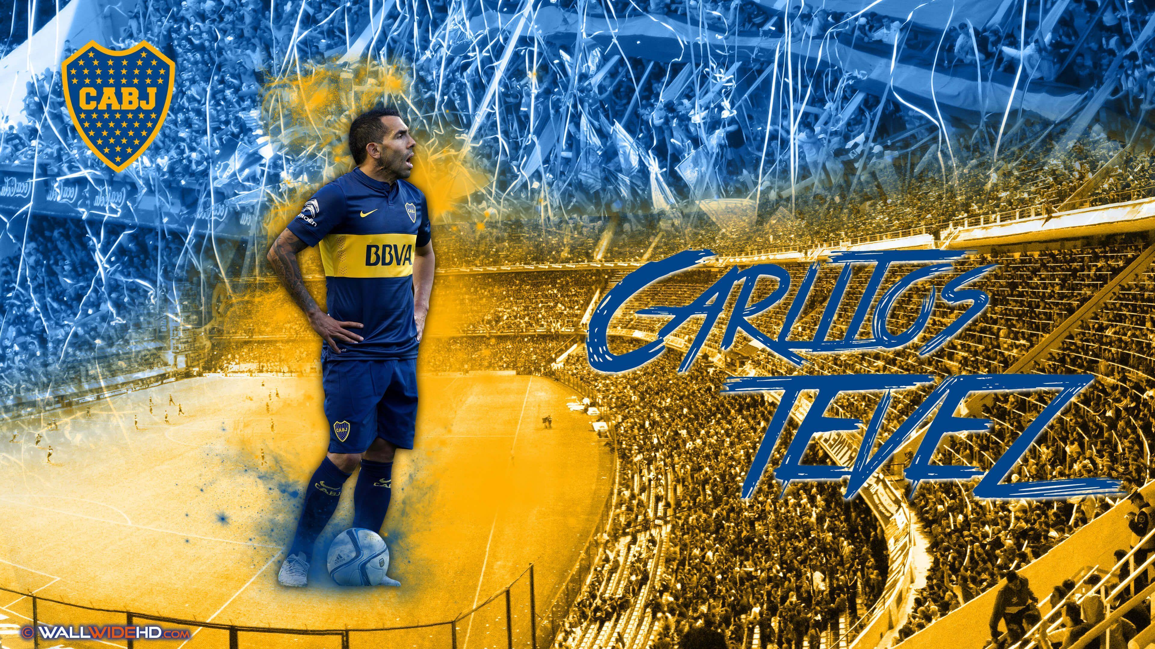 Carlos Tevez 2015 Boca Juniors Ultra HD Fondo de Pantalla fondos