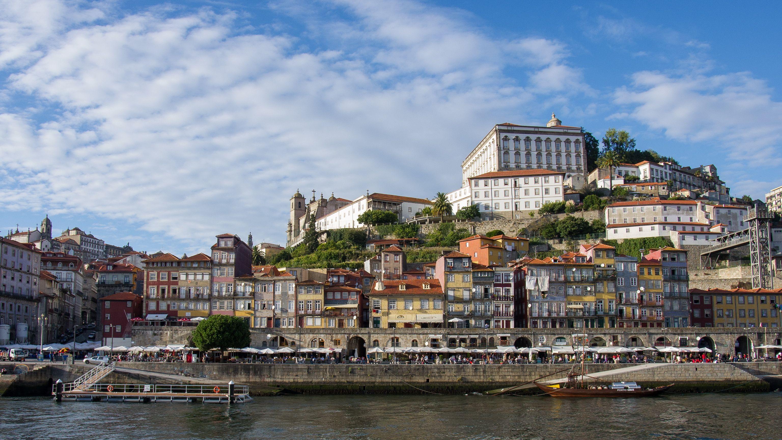 Portugal Houses Porto Cities wallpaperx1728