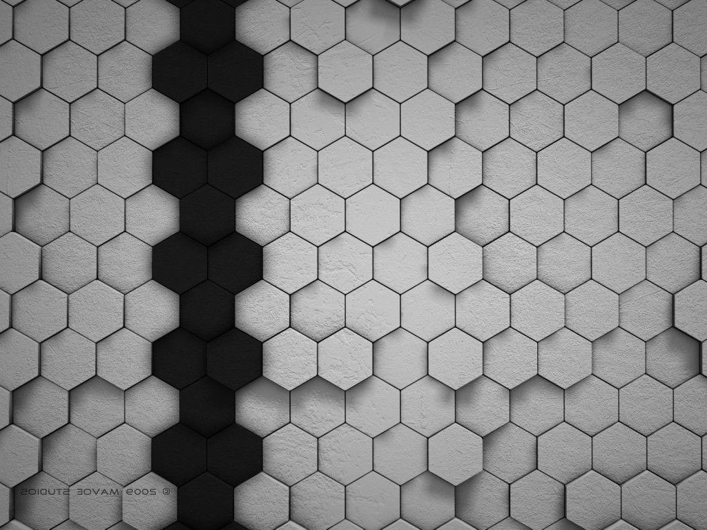 digital Art, Hexagon Wallpaper HD / Desktop and Mobile Background