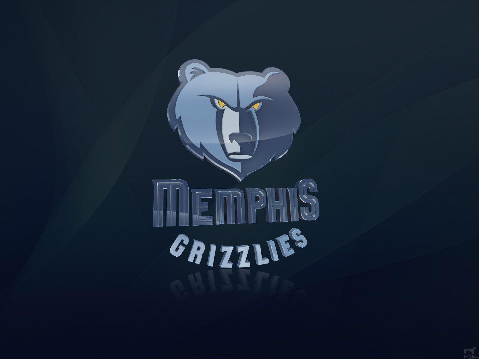 Memphis Grizzlies 3D Logo Wallpaper. Basketball Wallpaper at