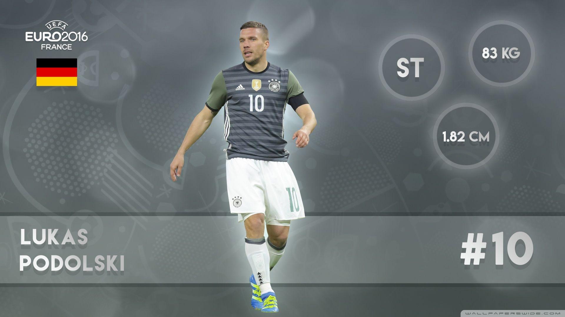 Euro 2016 Podolski HD desktop wallpaper, High Definition