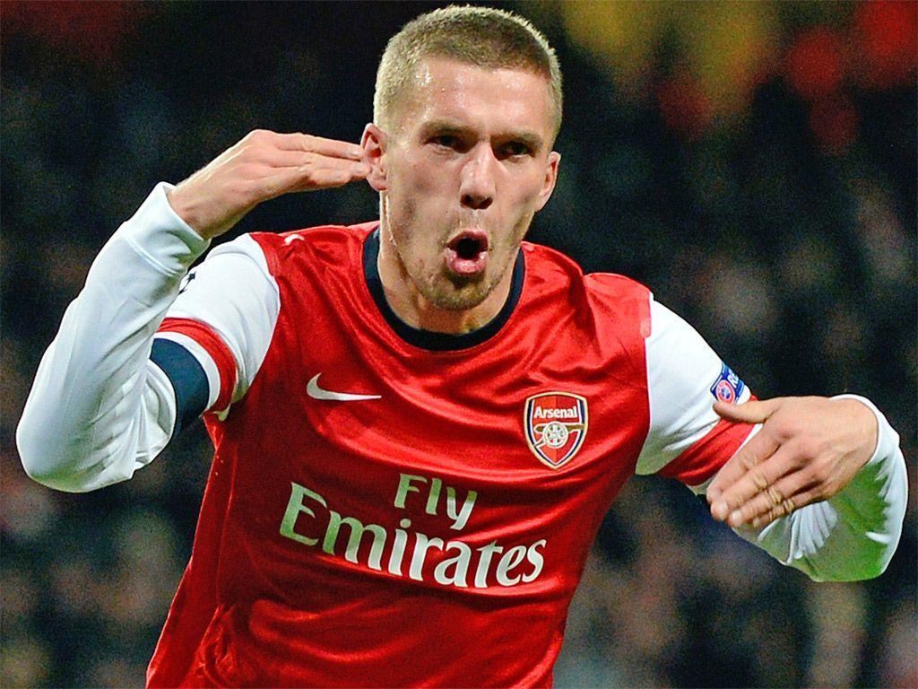 Lukas Podolski backed to lead the attack for Arsenal