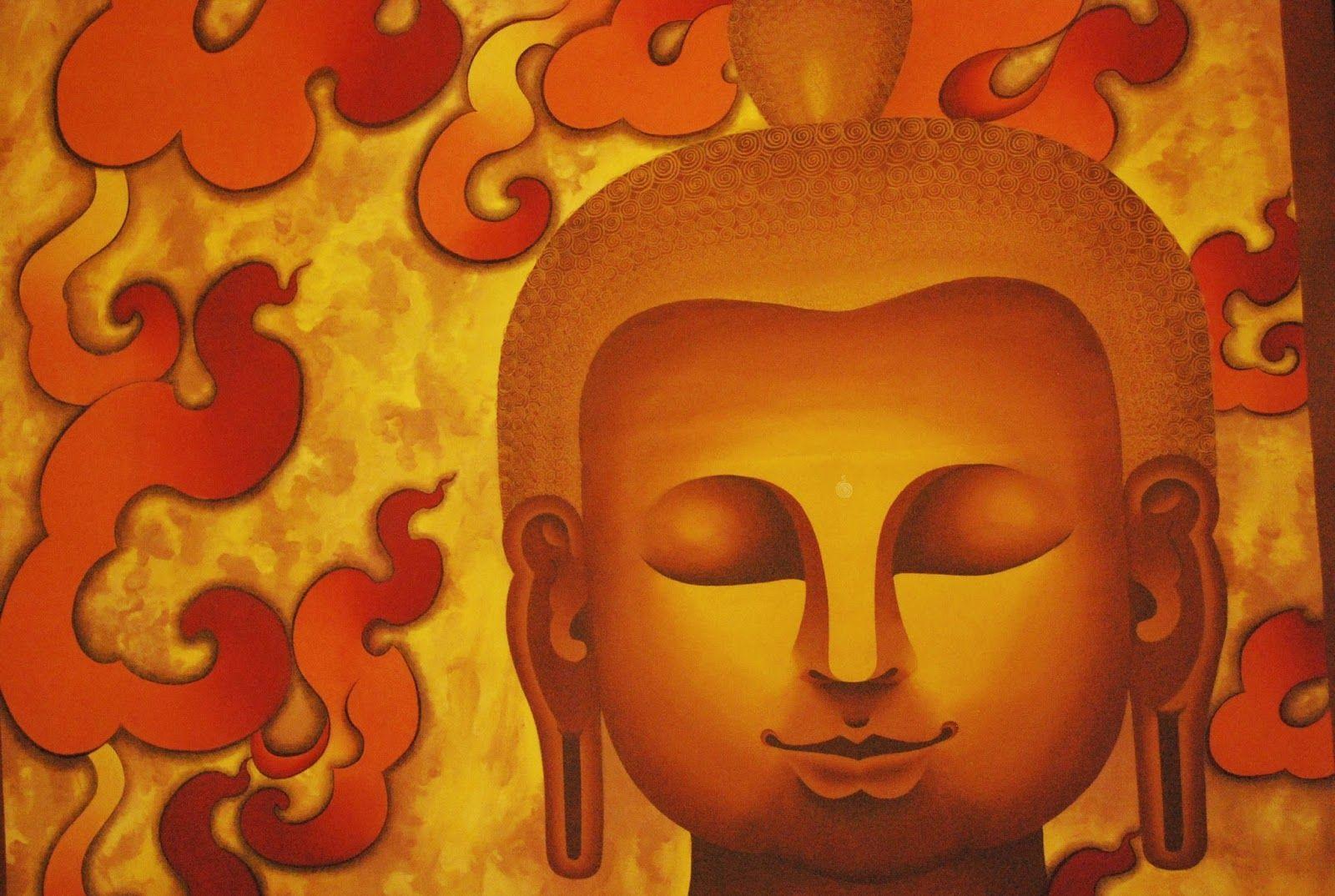Lord Buddha face Art HD image and statue wallpaper