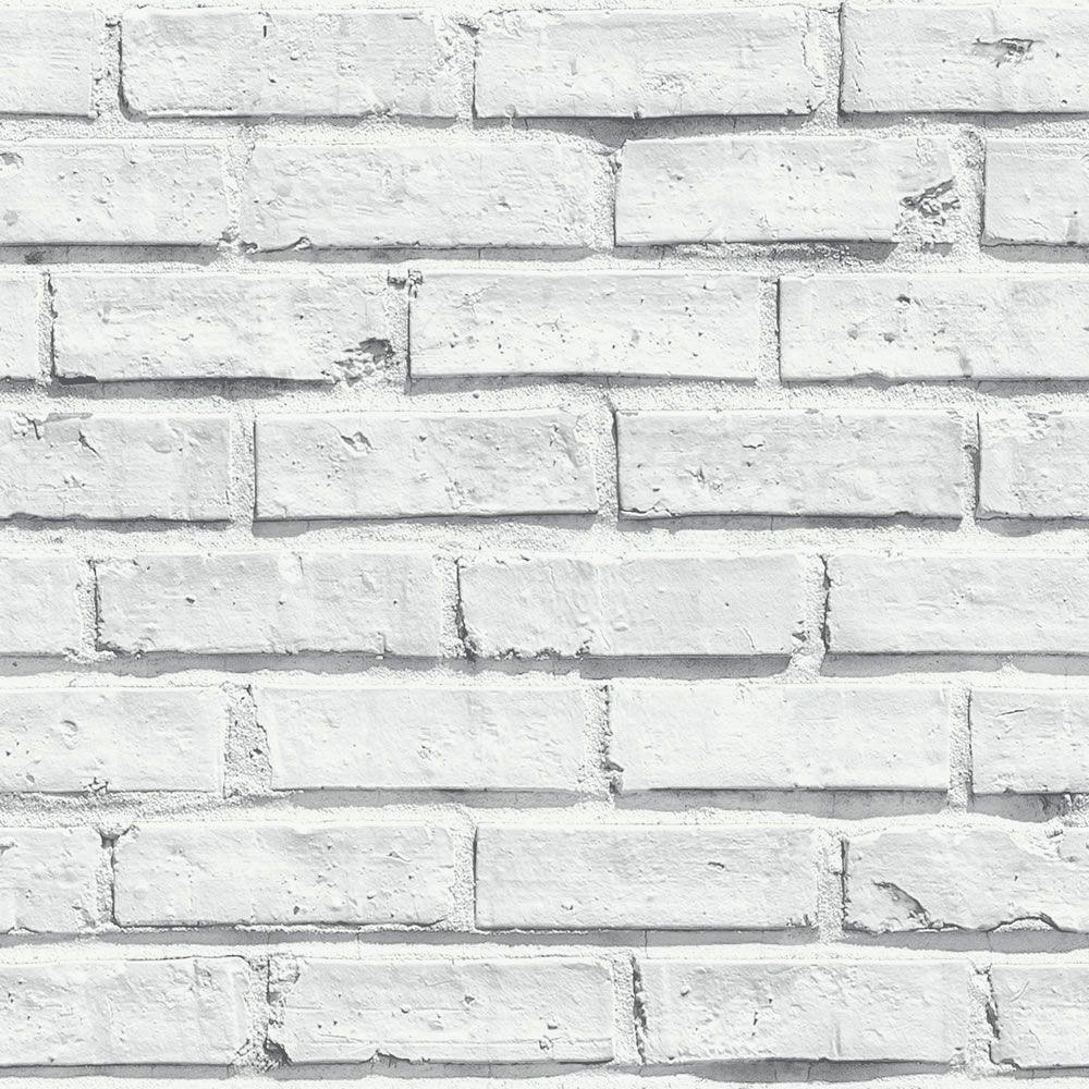 Arthouse White Brick Wallpaper Wilko - £10. Mood Board, Dining