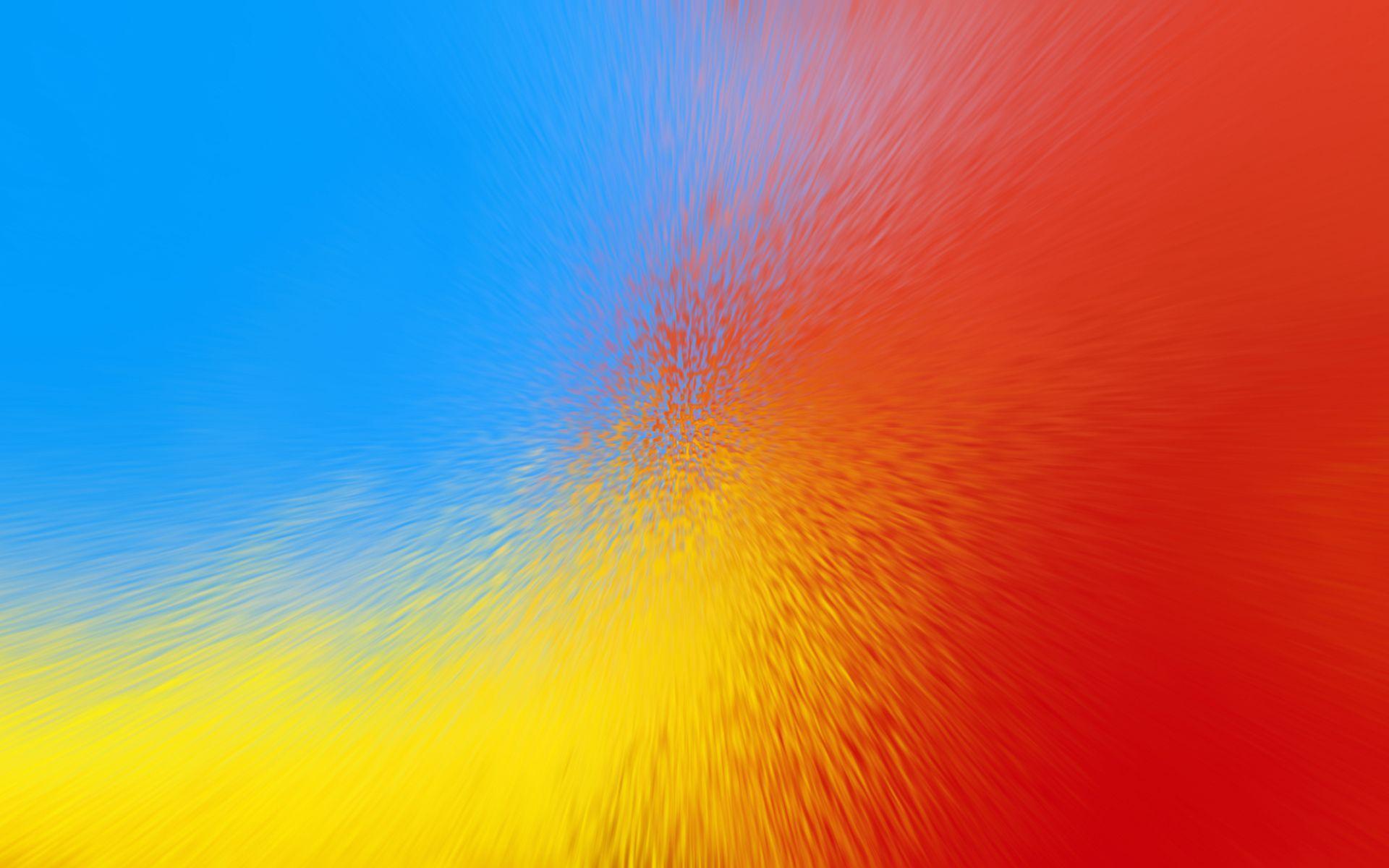 Full HD Wallpaper + Abstract, Blue, Red, Yellow