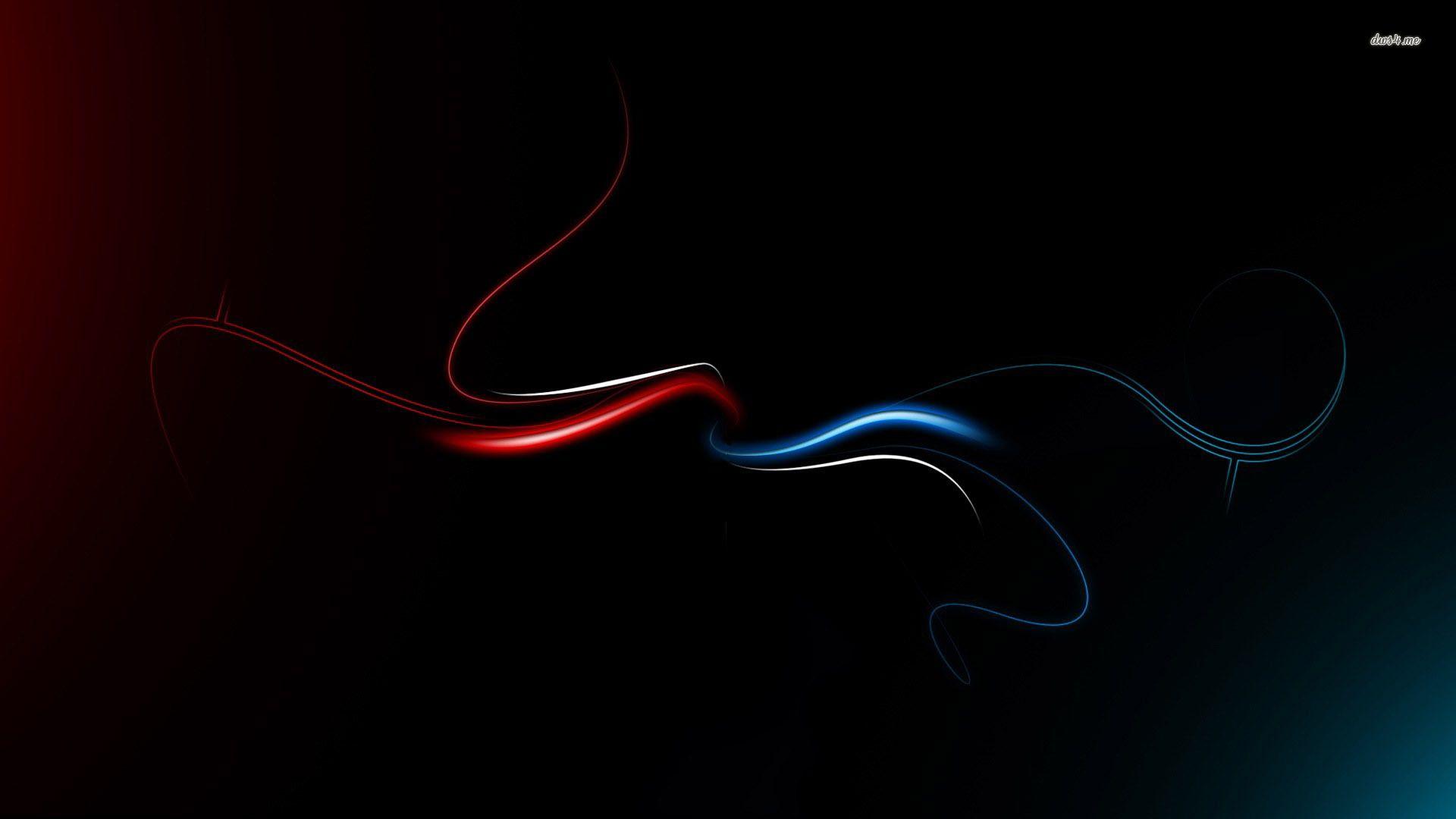 Blue And Red Abstract Wallpaper
