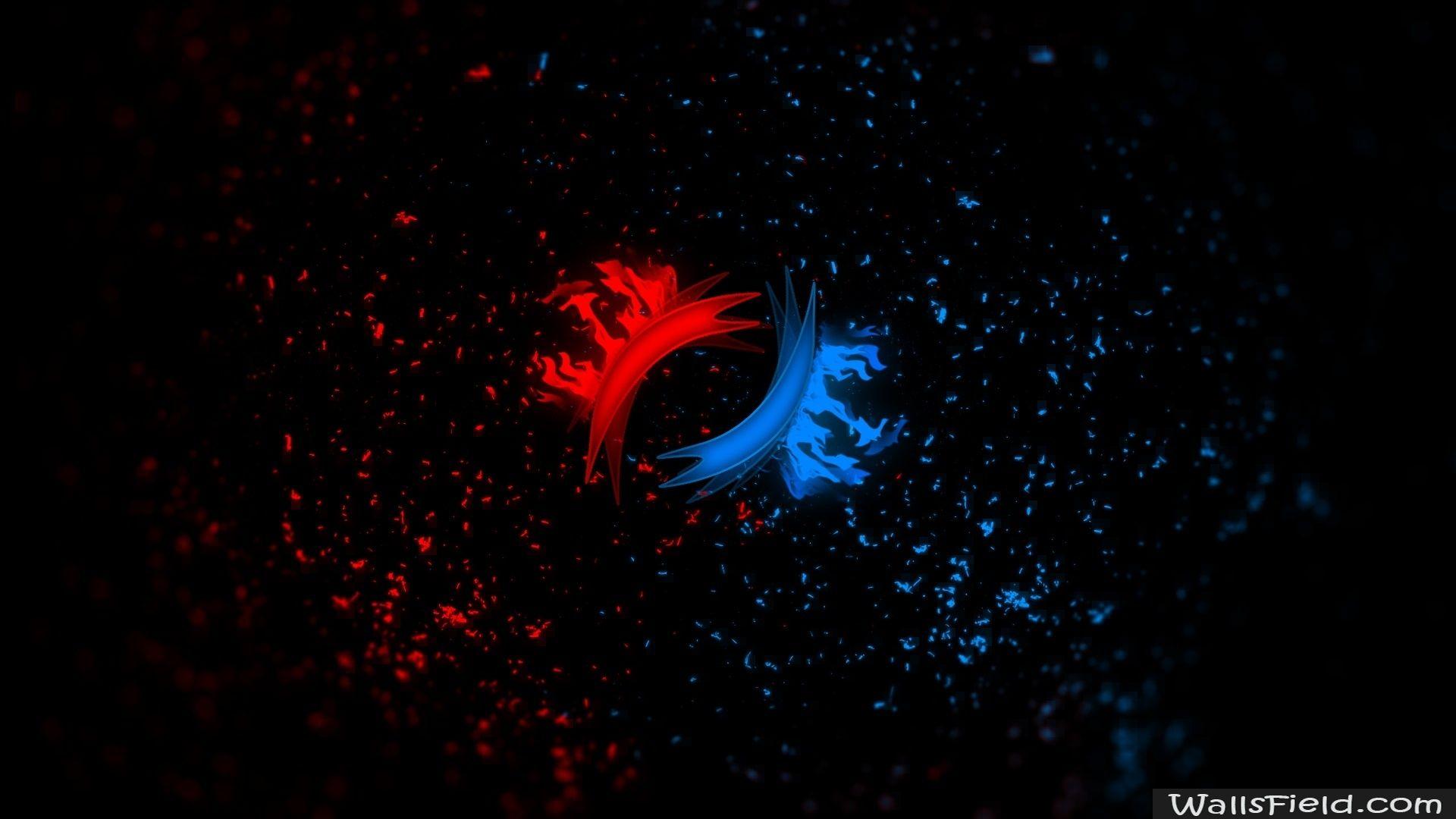 Space Red vs Blue.com. Free HD Wallpaper