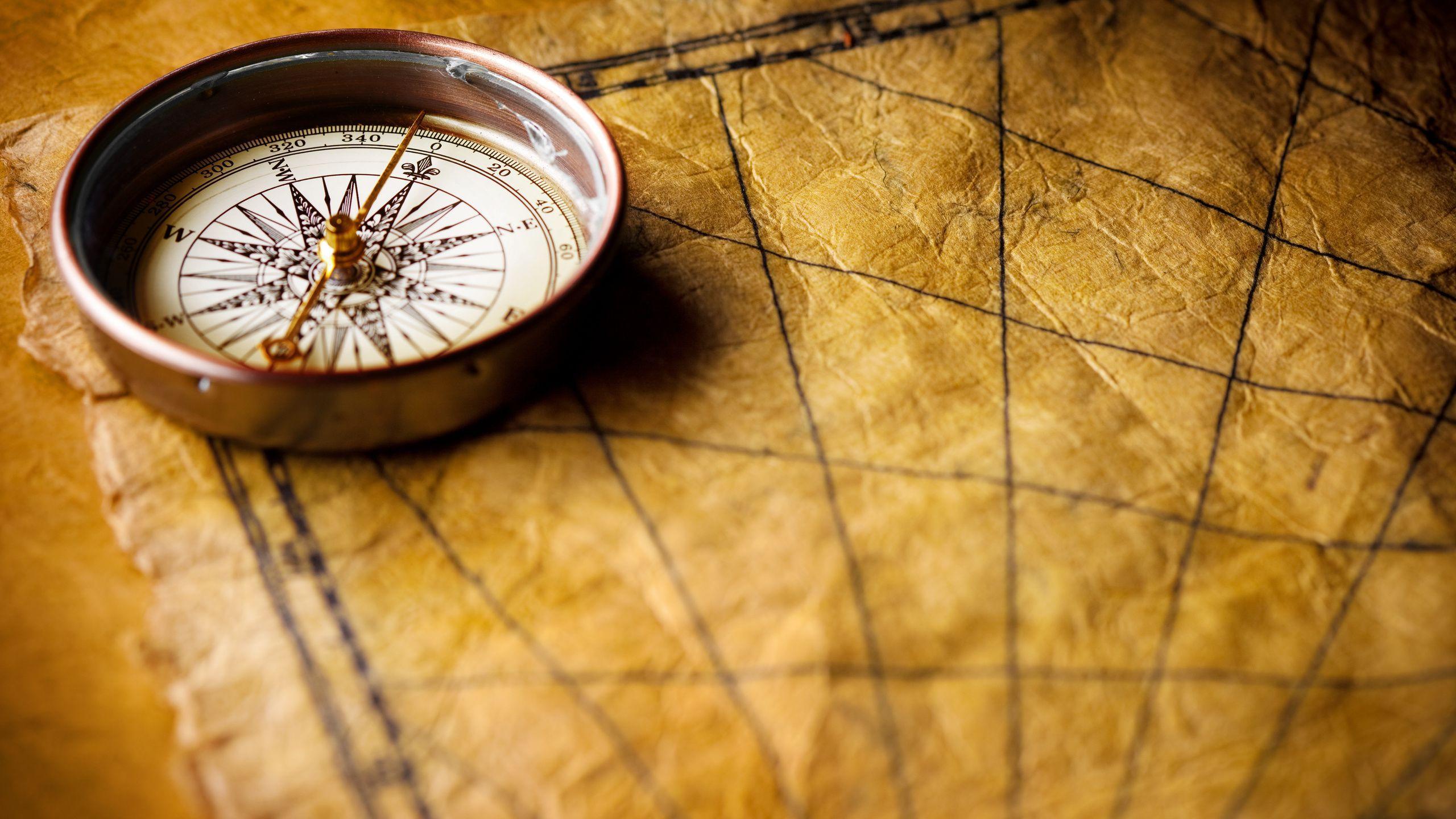 Map, Marine Style, Desk, Compass Wallpaper and Picture