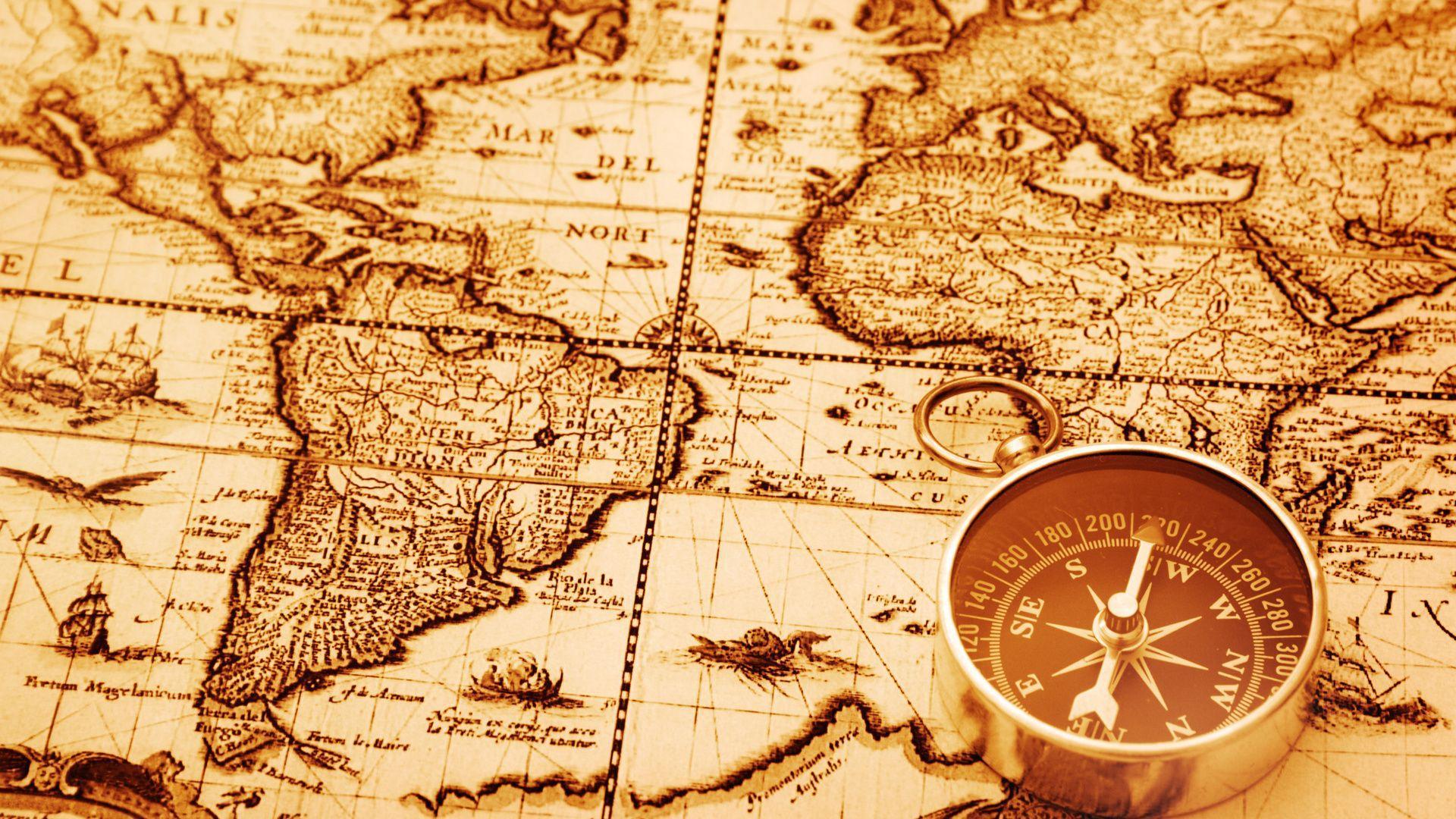 Arrow, Map, Compass Wallpaper and Picture, Photo
