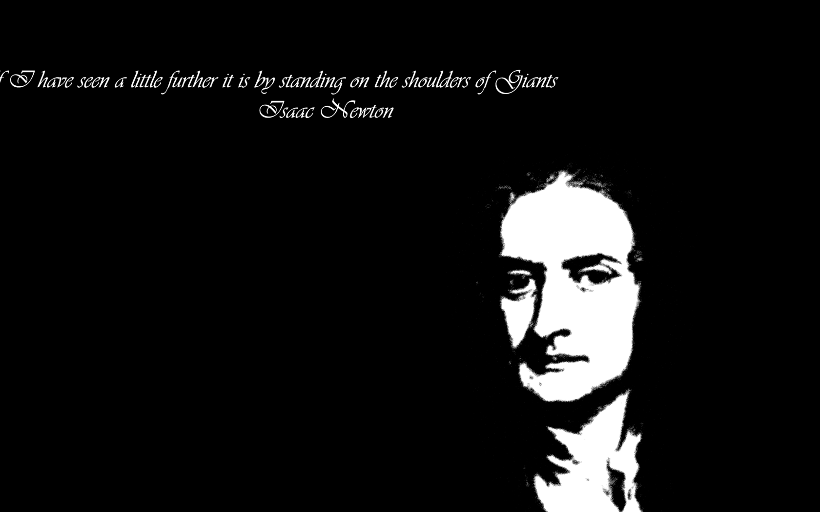 Isaac Newton quote HD Wallpaper